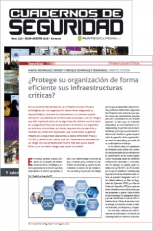 Nuevo artículo de InnoTec publicado en Cuadernos de Seguridad sobre “Infraestructuras críticas”