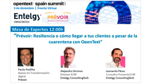 Entelgy participa en el OpenText Spain Summit 2020