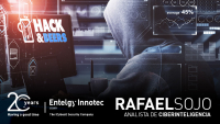Rafael Sojo Ruiz, analista de ciberinteligencia de Entelgy Innotec Security, imparte un taller en Hack & Beers Huelva