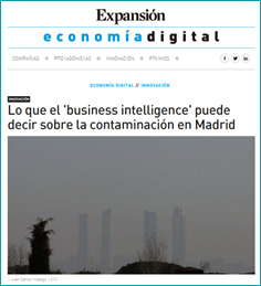 Expansión - Análisis realizado por Entelgy sobre la contaminación de Madrid