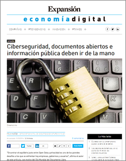 Ciberseguridad, documentos abiertos e información pública