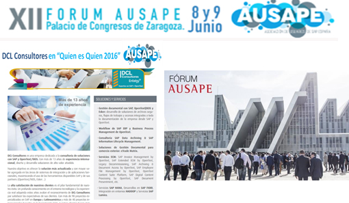 DCL Consultores - Patrocinador XII Forum AUSAPE
