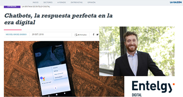 La Razón Innovadores publica la tribuna de Miguel Ángel Barrio: “Chatbots, la respuesta perfecta en la era digital”