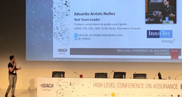 InnoTec en el congreso anual sobre ciberseguridad de ISACA Madrid 2016